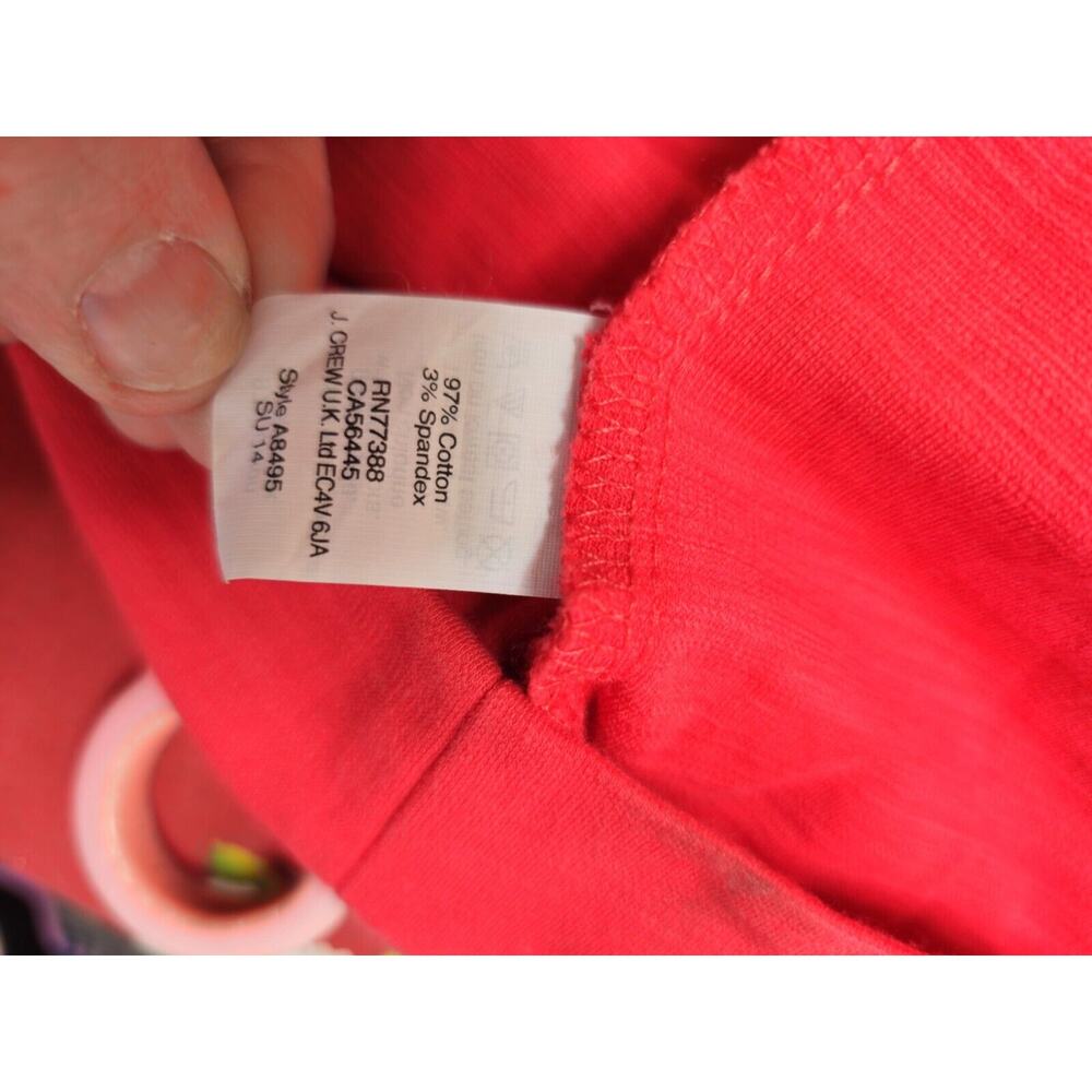 Madewell 1937 Cap Sleeve Ponte Fit and Flare Coral Dress POCKETS Womens Small - Picture 4 of 4